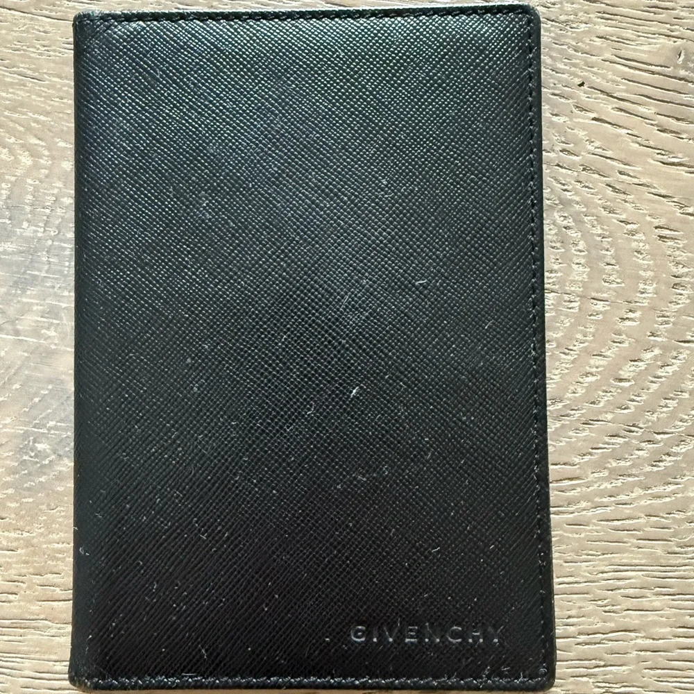 Givenchy Black passport holder Sleek Design